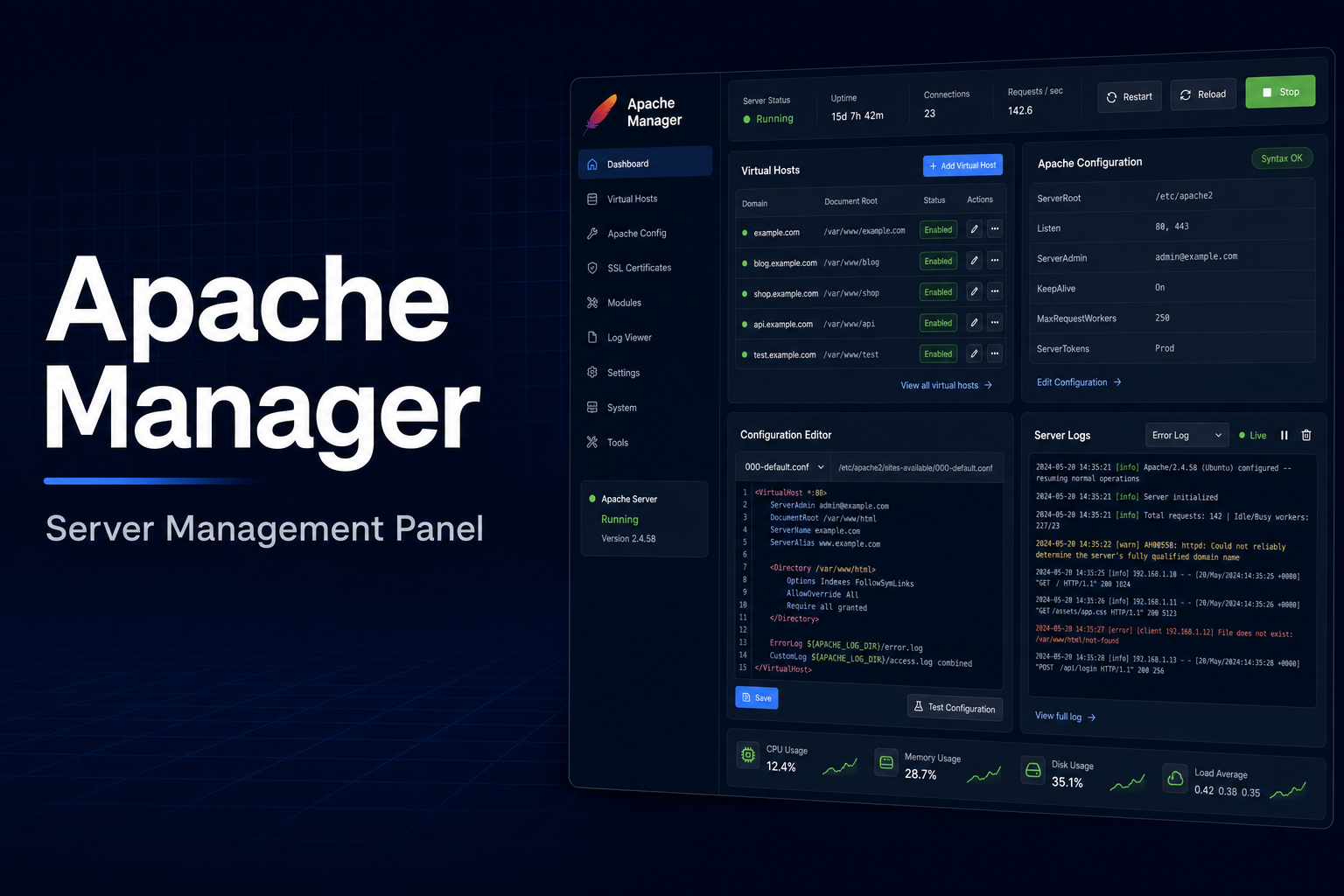 Apache manager